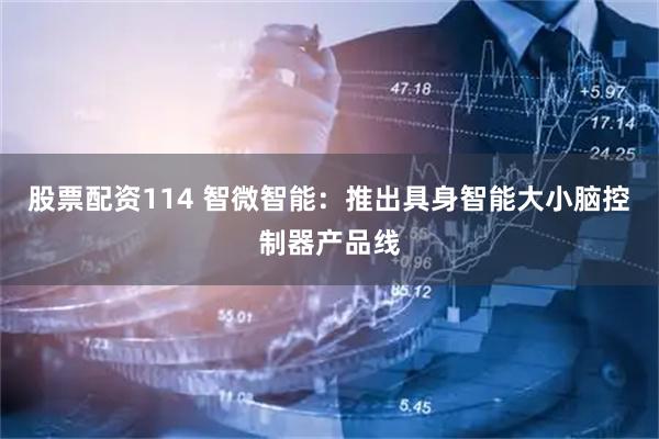 股票配资114 智微智能：推出具身智能大小脑控制器产品线
